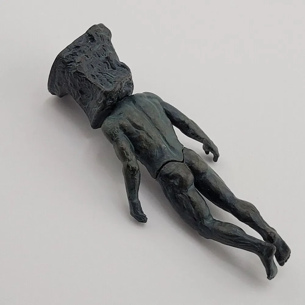 The Non-Thinker - Takara Tomy Arts Gray Headstand Mini Figure